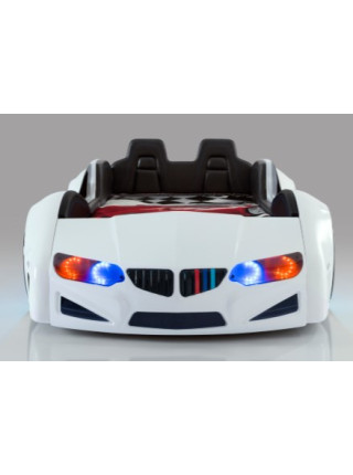 Ліжко машинка BMW VIP біла